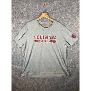 Team issued Louisiana Lafayette Ragin Cajuns Basketball Adidas Shirt Men’s 2XL